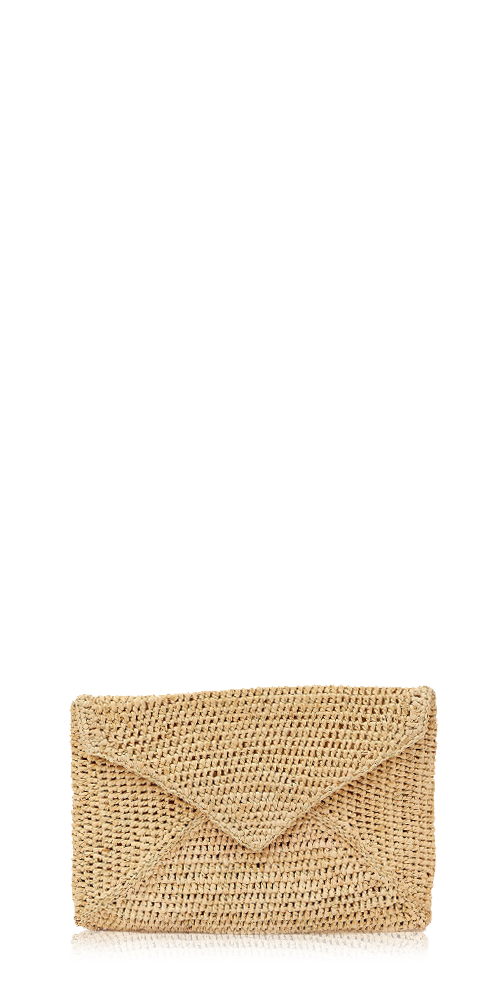 Emmie Envelope Woven Clutch