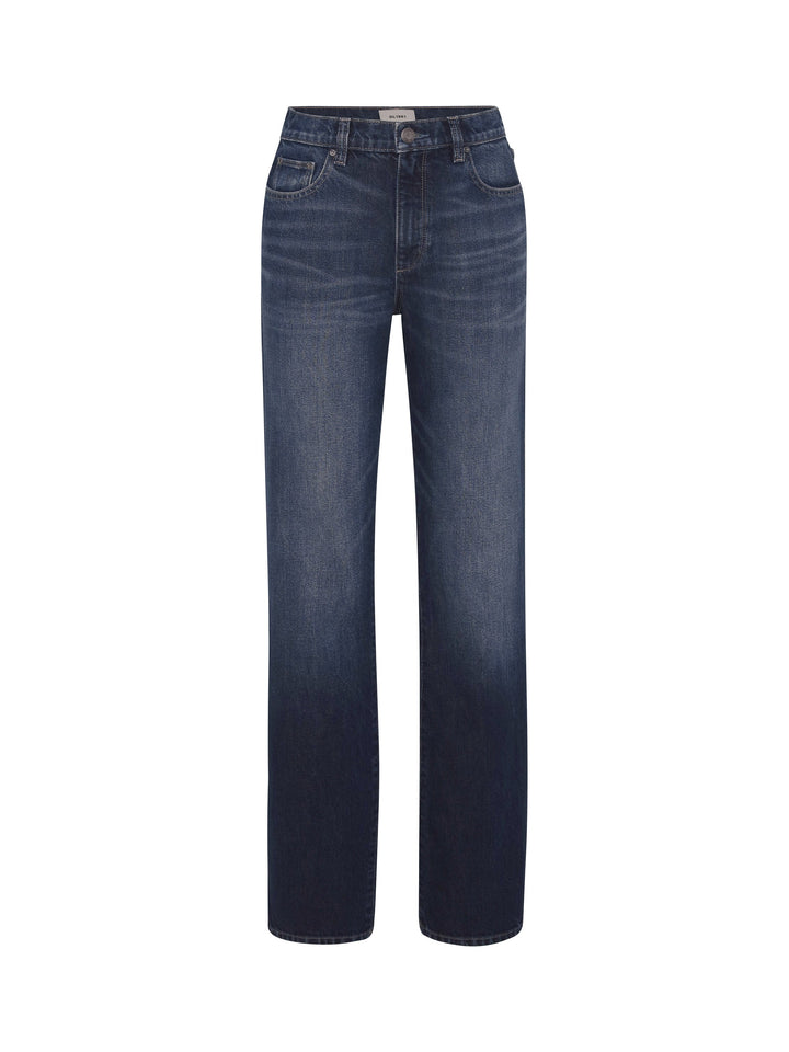 Cate Classic Straight High-Rise 31" Jeans December