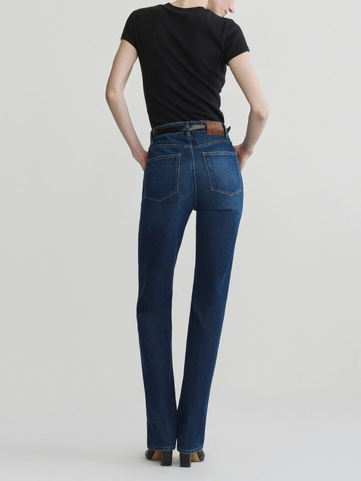 Cate Classic Straight High-Rise 31" Jeans December