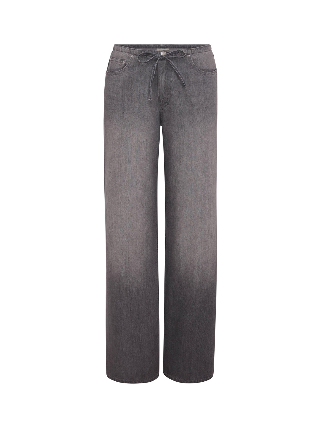 Sienna Low-Slung Drawstring Wide Leg 31" Jeans Ash Grey Aura