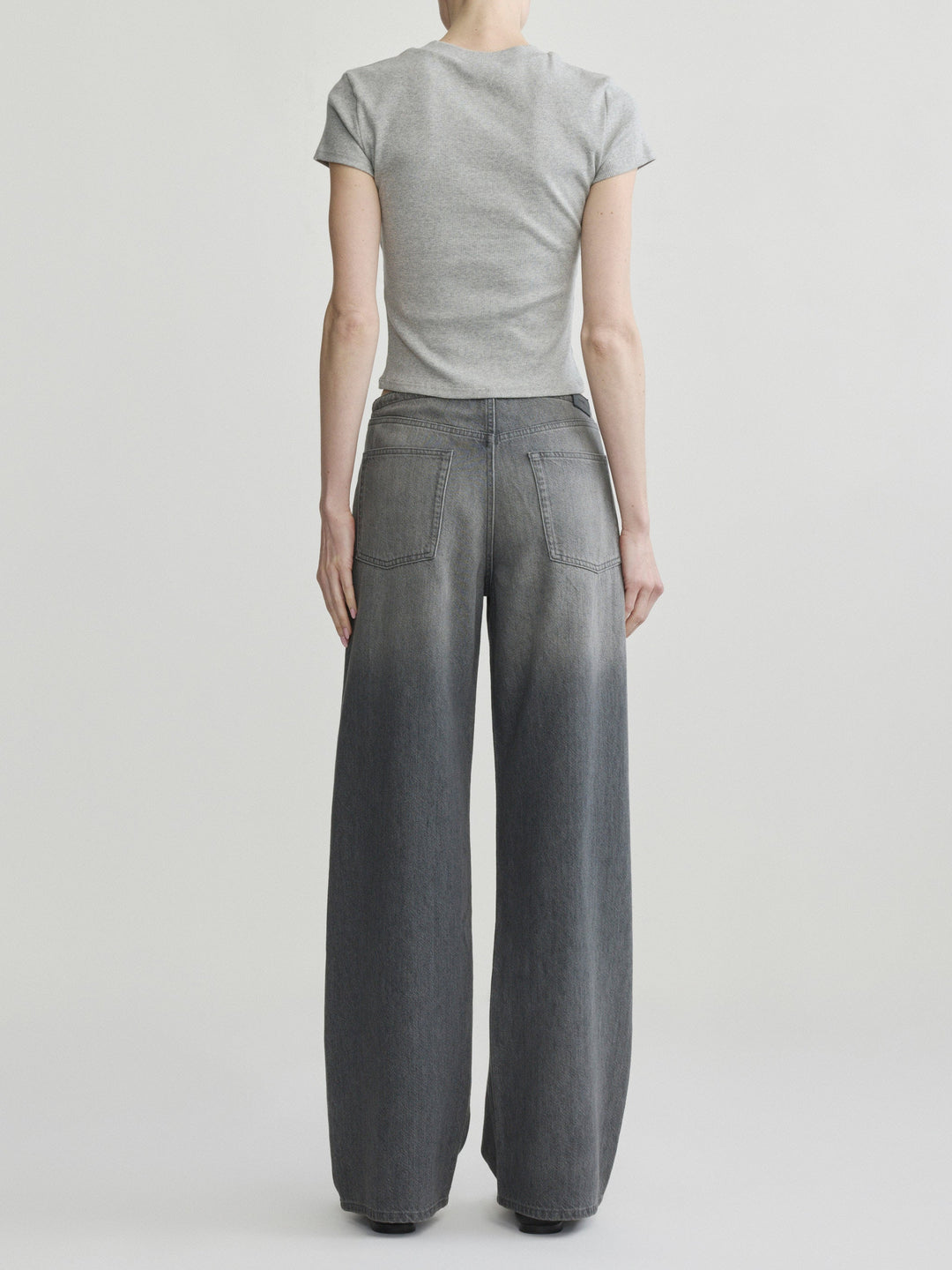 Sienna Low-Slung Drawstring Wide Leg 31" Jeans Ash Grey Aura