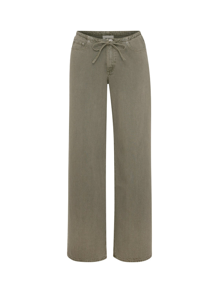 Sienna Low-Slung Drawstring Wide Leg 31" Jeans Clover Aura