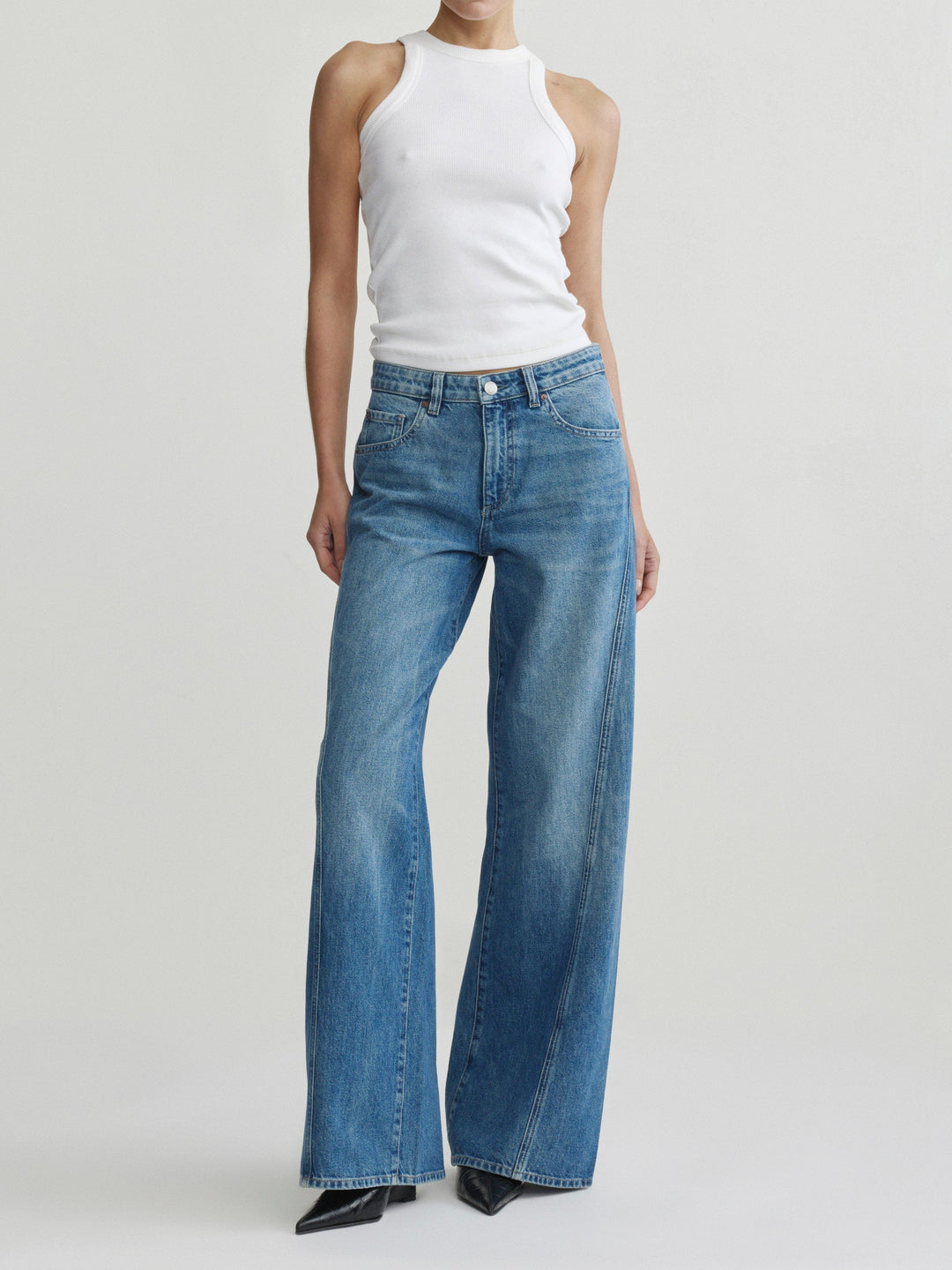 Alex Baggy Wide Leg Low-Rise 32" Jeans  Authentic