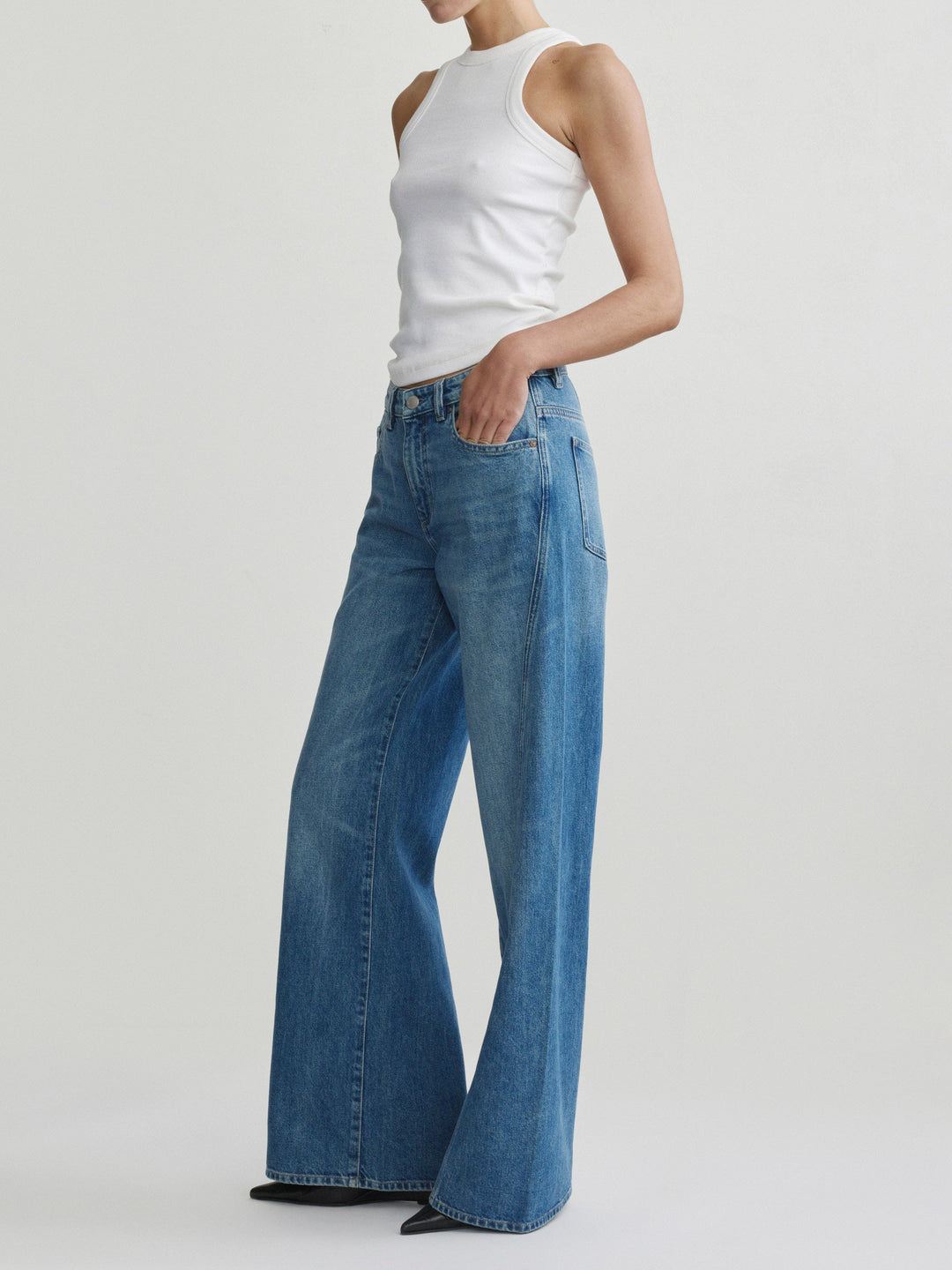 Alex Baggy Wide Leg Low-Rise 32" Jeans  Authentic
