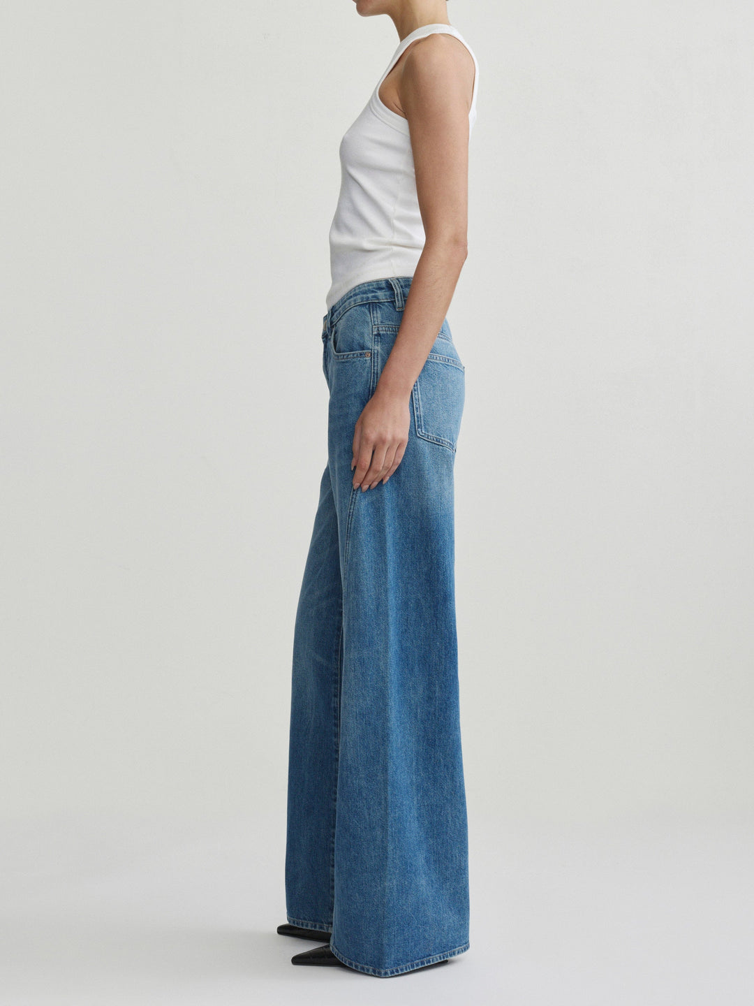 Alex Baggy Wide Leg Low-Rise 32" Jeans  Authentic