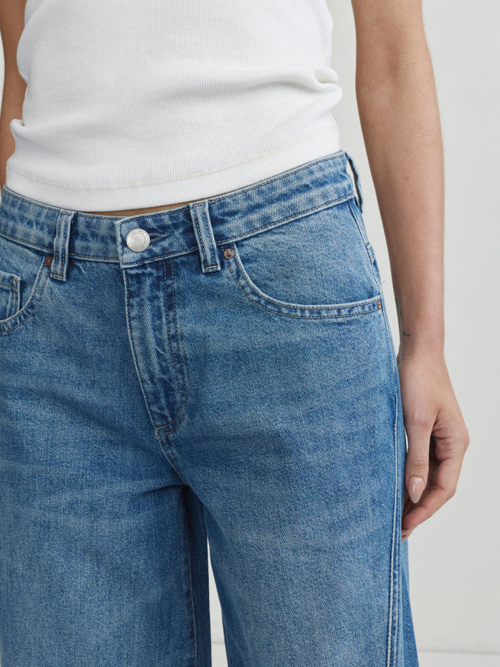Alex Baggy Wide Leg Low-Rise 32" Jeans  Authentic
