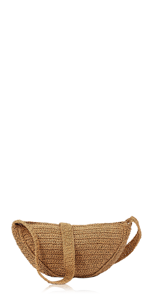 Mabel Straw Crossbody Bag Toast