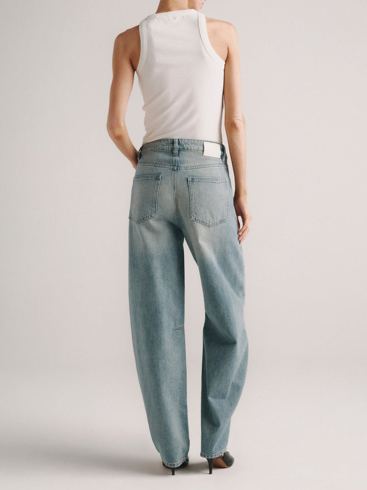 Miro Barrel High-Rise 28" Jeans Worn Day