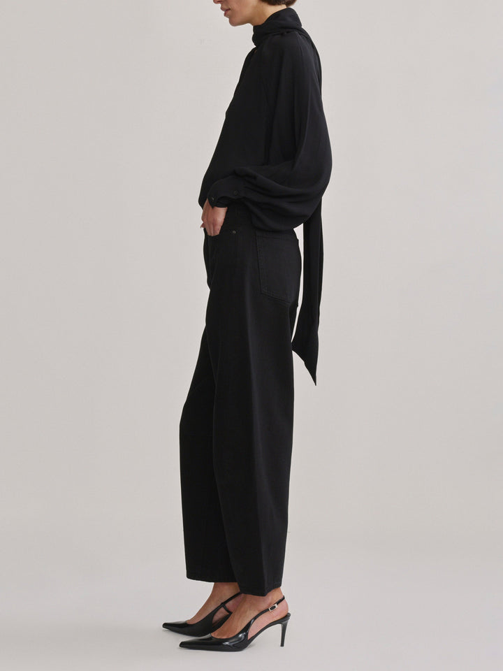 Miro Barrel High-Rise 28" Jeans Black