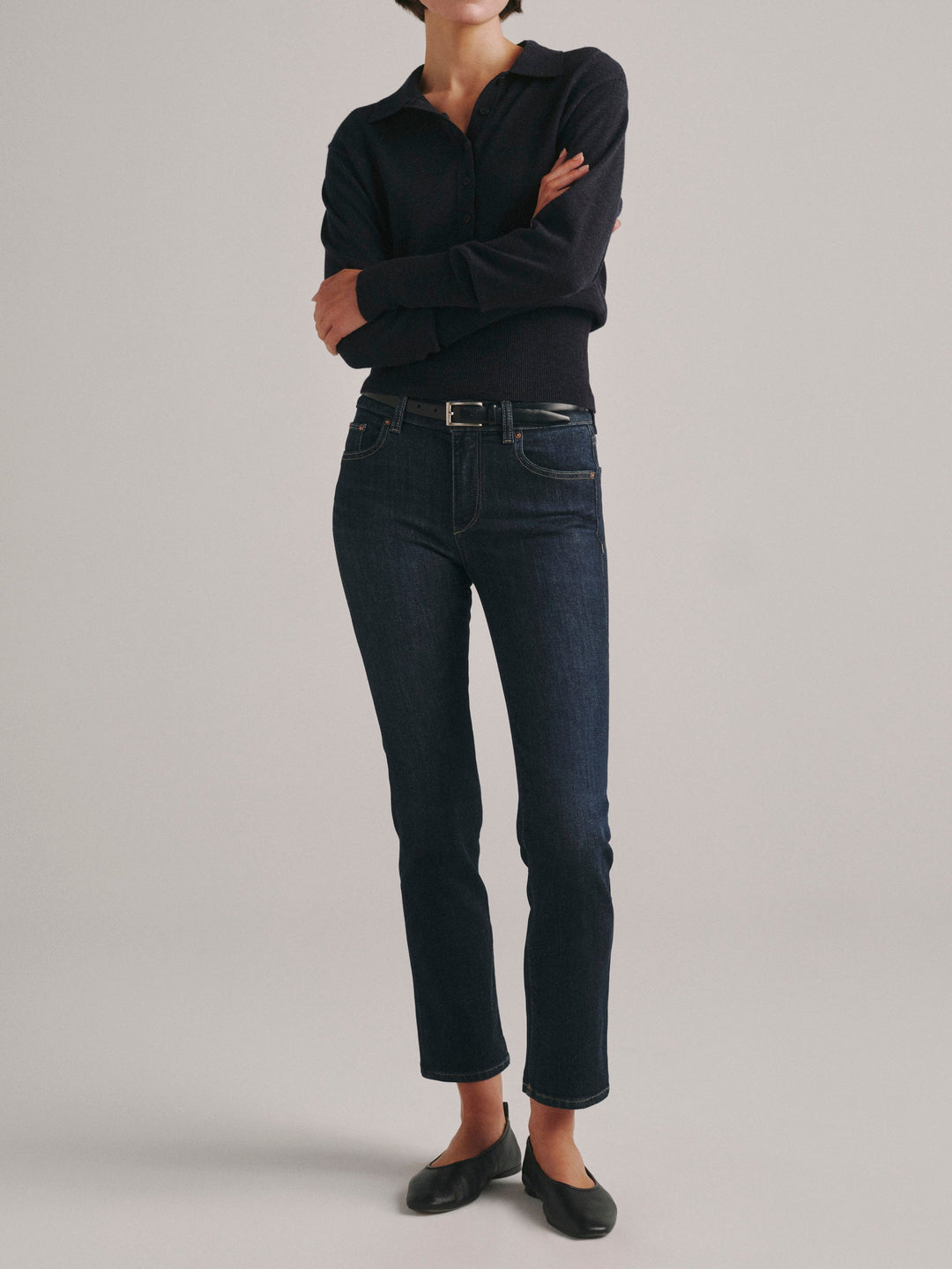 November Knit Polo Navy