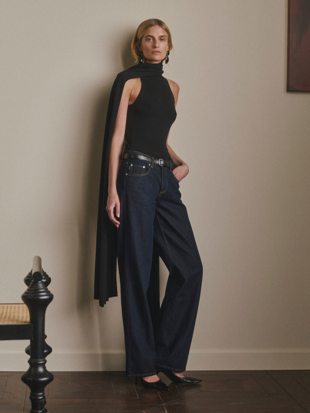 Drue Straight Low-Rise 32" Jeans Harvest Moon