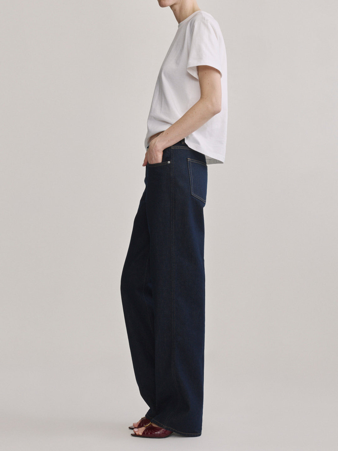 Drue Straight Low-Rise 32" Jeans Harvest Moon