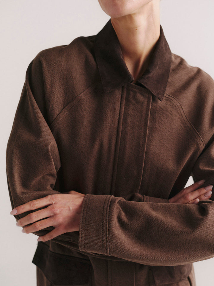 Field Denim Jacket Brownstone