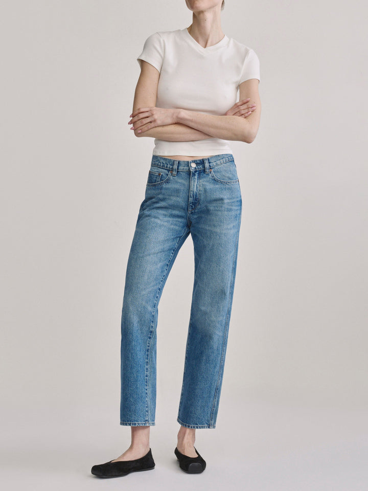 Dakota Slim Straight Low-Rise Jeans Endless Sea