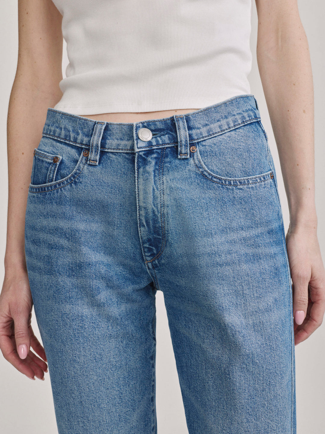 Dakota Slim Straight Low-Rise Jeans Endless Sea