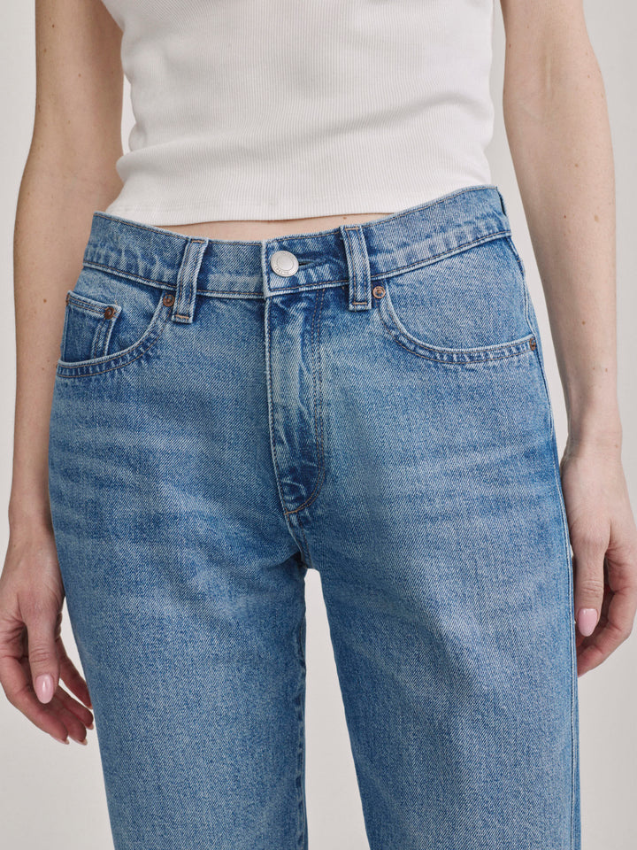 Dakota Slim Straight Low-Rise Jeans Endless Sea