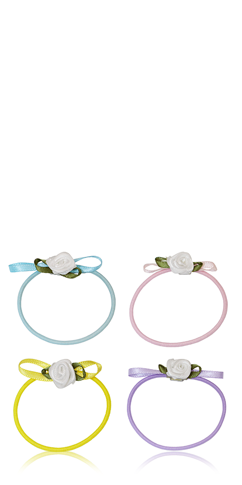 Ponytail Holder Set Baby Rosette