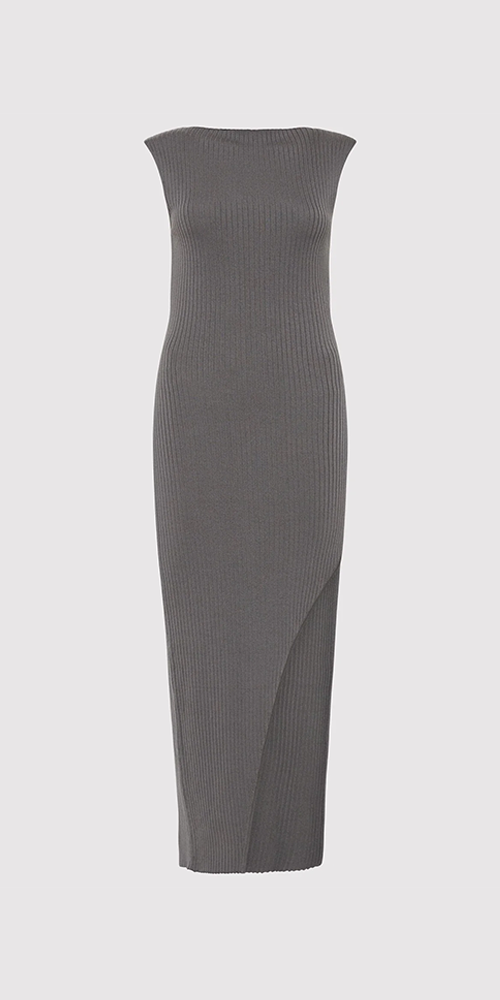 Cut Away Knit Dress