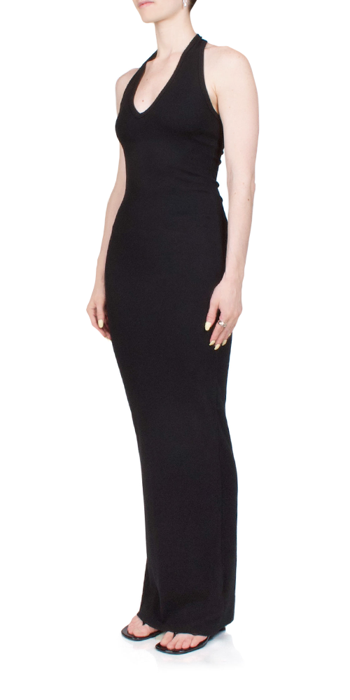 Halter Maxi Dress Black