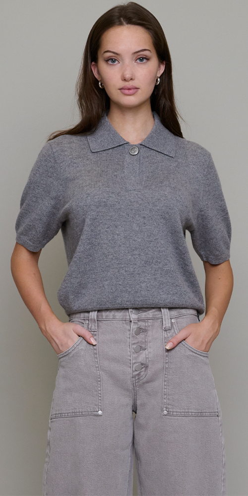 Dakota Cashmere Shirt Stone