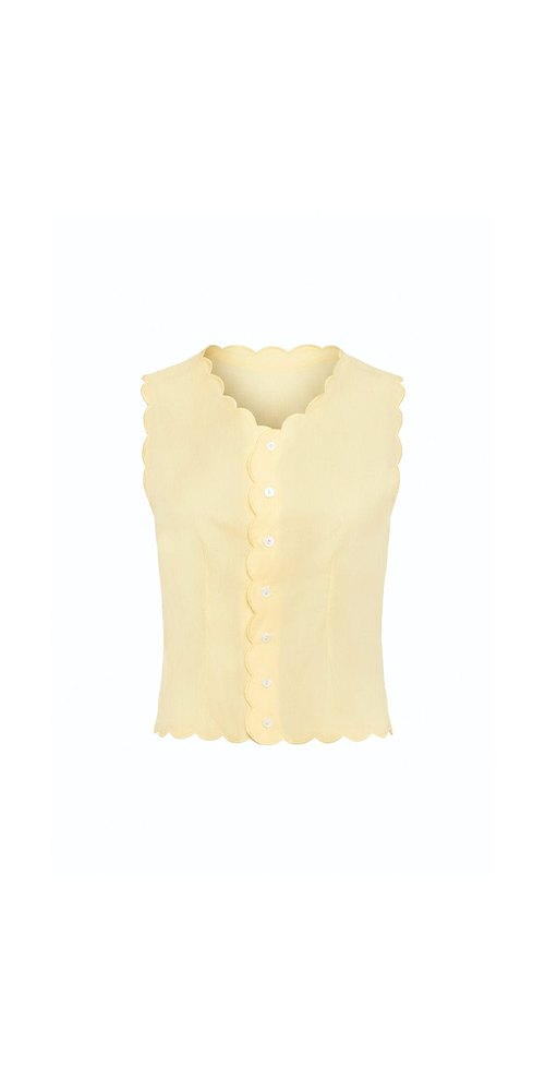 Sunshine Scalloped Vest