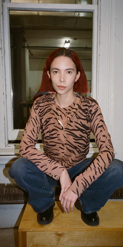 Crew Cardigan Tiger