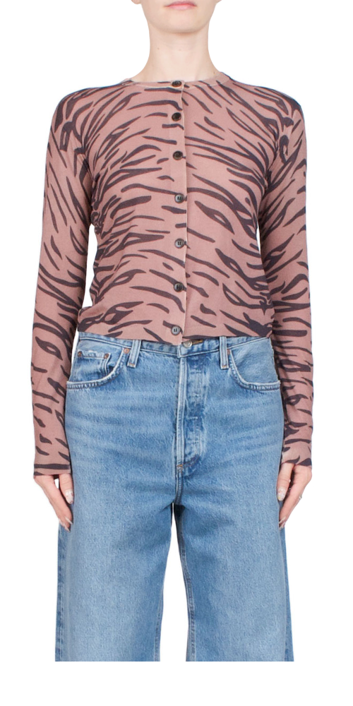 Crew Cardigan Tiger