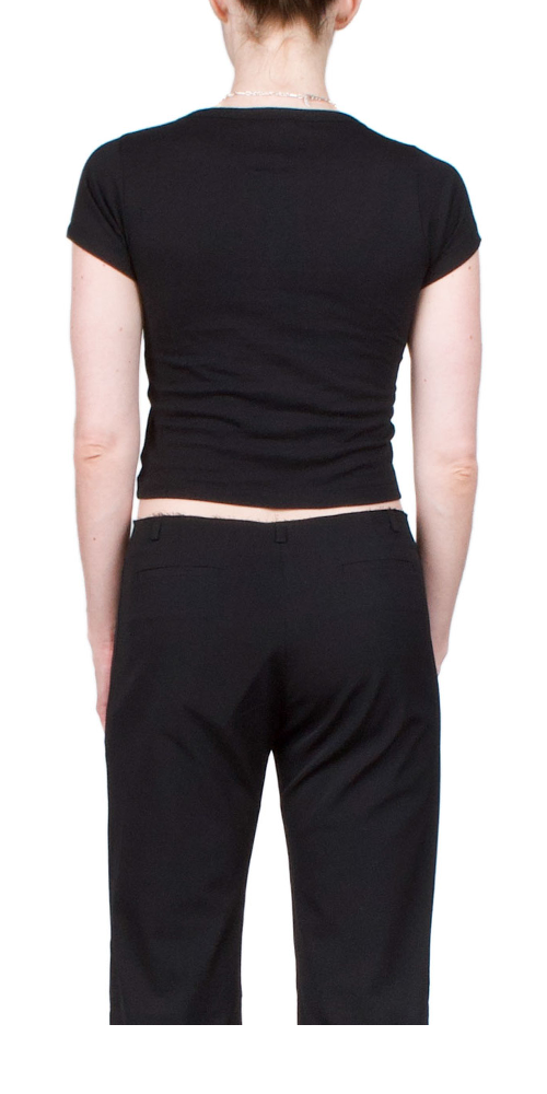 Short Sleeve Baby Tee Black