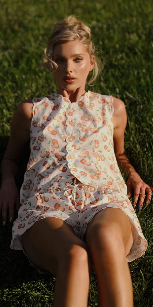 Cherry Sherbet Scalloped Vest