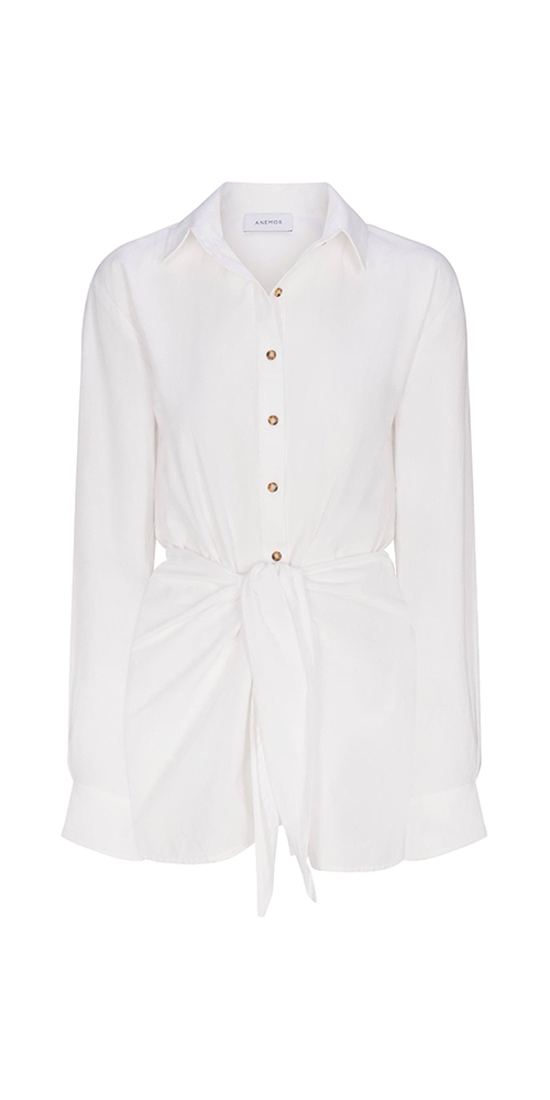 L.A. Button-Down Wrap Mini Dress