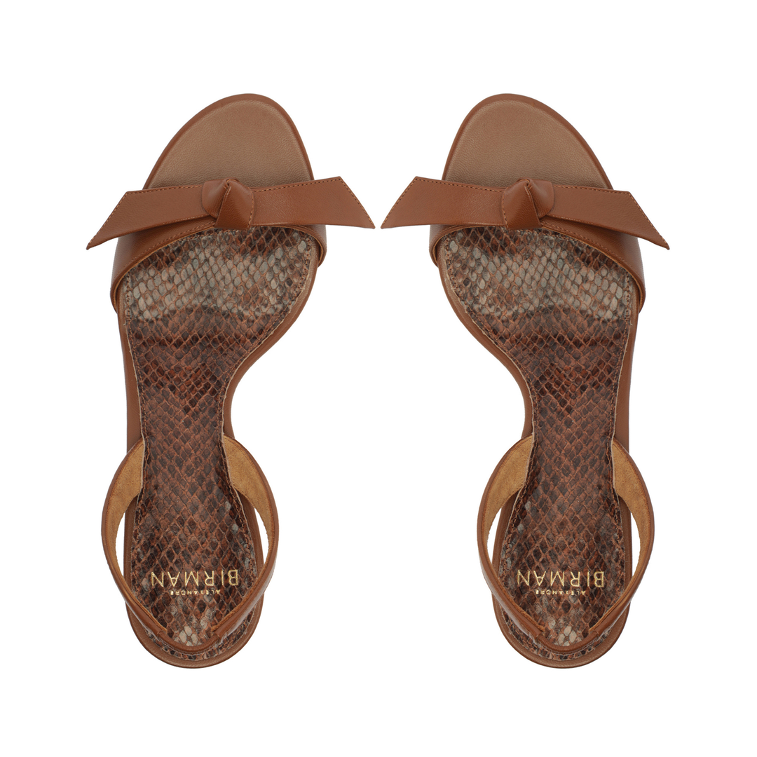 Clarita Sling Bell Sandals 85 Espresso