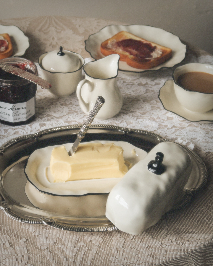 Ribbon Butter Dish