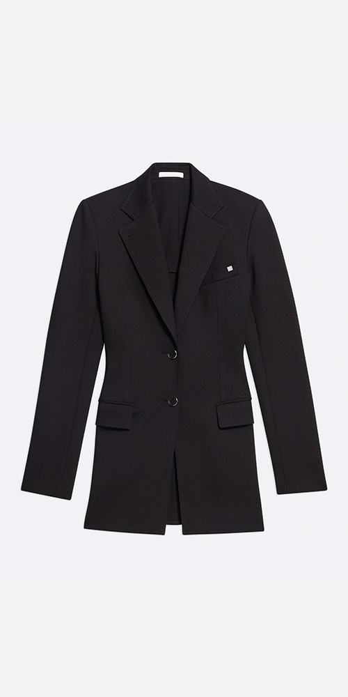 Waisted Ponte Blazer Black