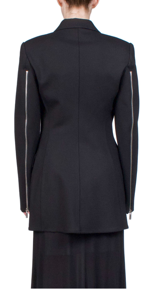 Waisted Ponte Blazer Black