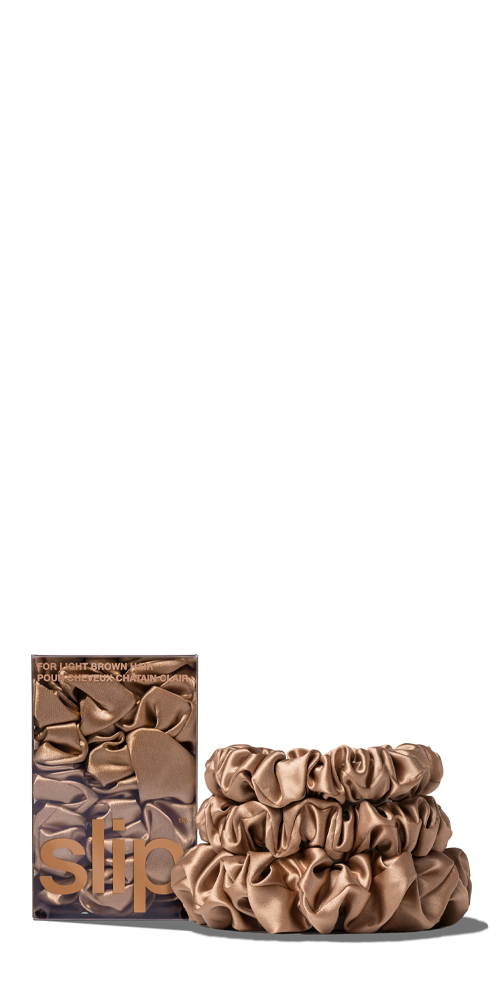 Back to Basics Light Brown Midi/Large Scrunchie Set