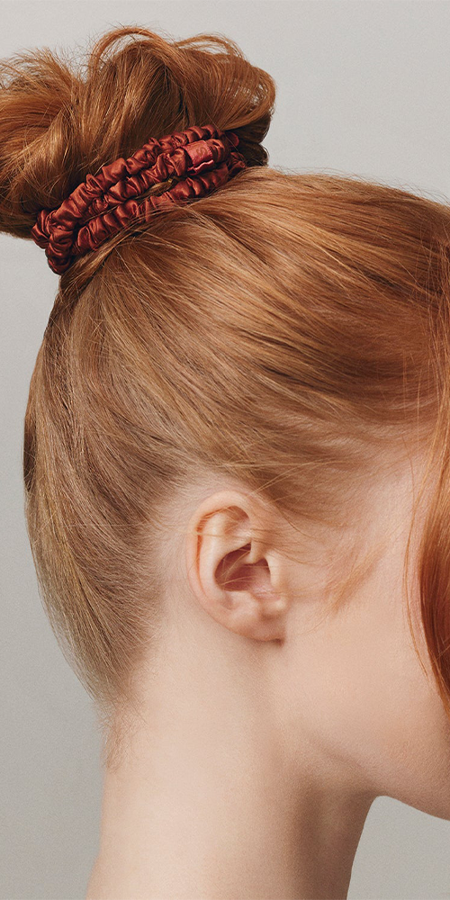 Back to Basics Auburn Skinny Scrunchies