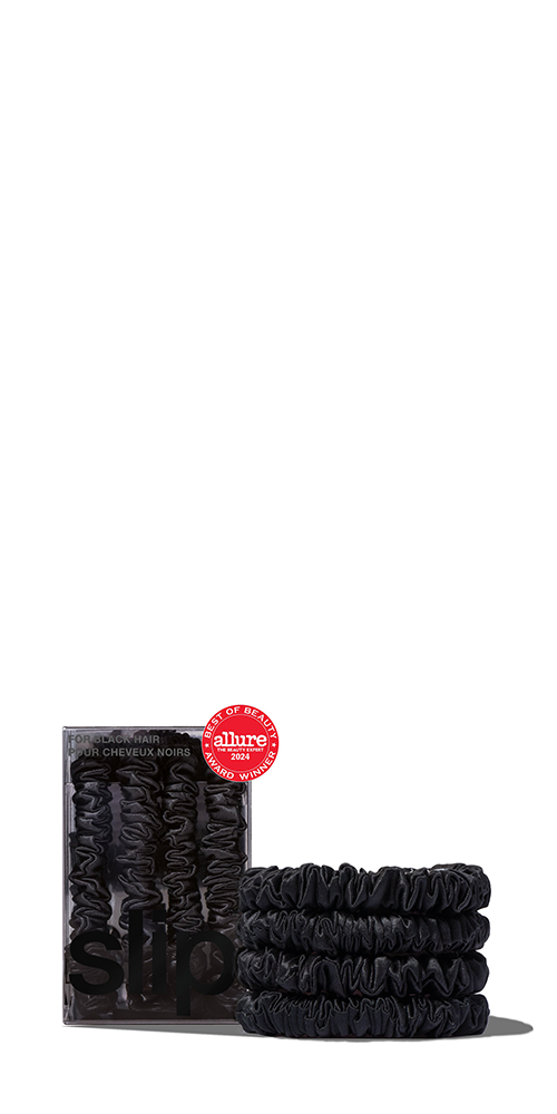 Back to Basics Black Skinny Scrunchies