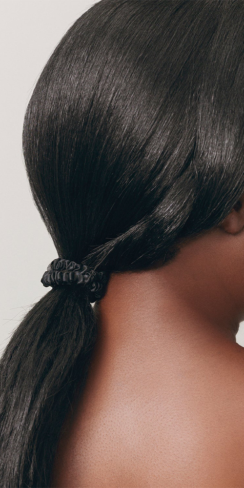Back to Basics Black Skinny Scrunchies