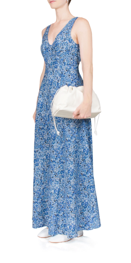 Reine Satin Maxi Dress Daisy
