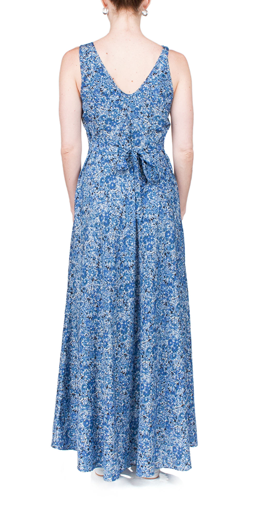 Reine Satin Maxi Dress Daisy