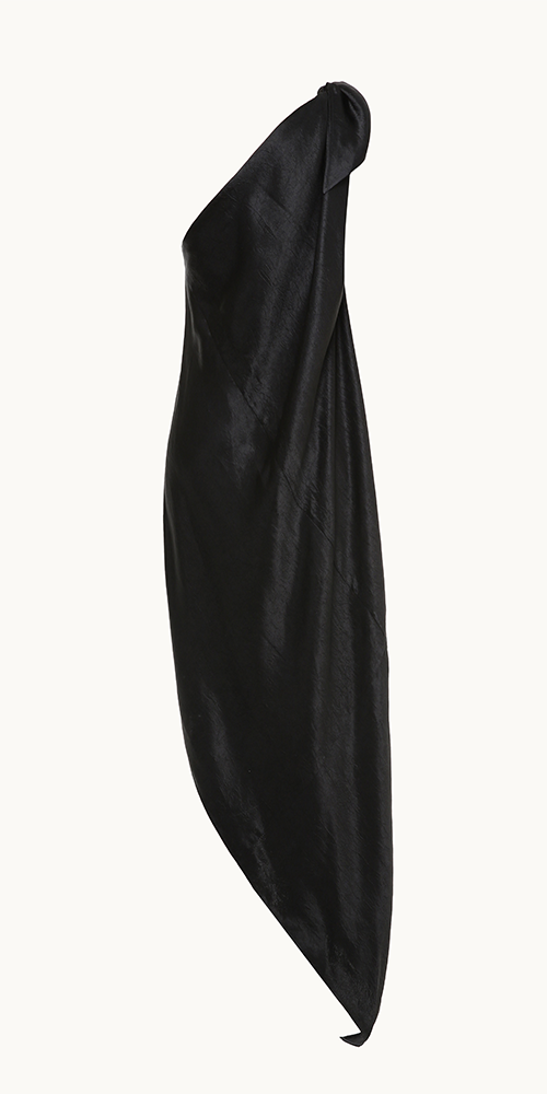 Desiree One Shoulder Satin Midi Dress