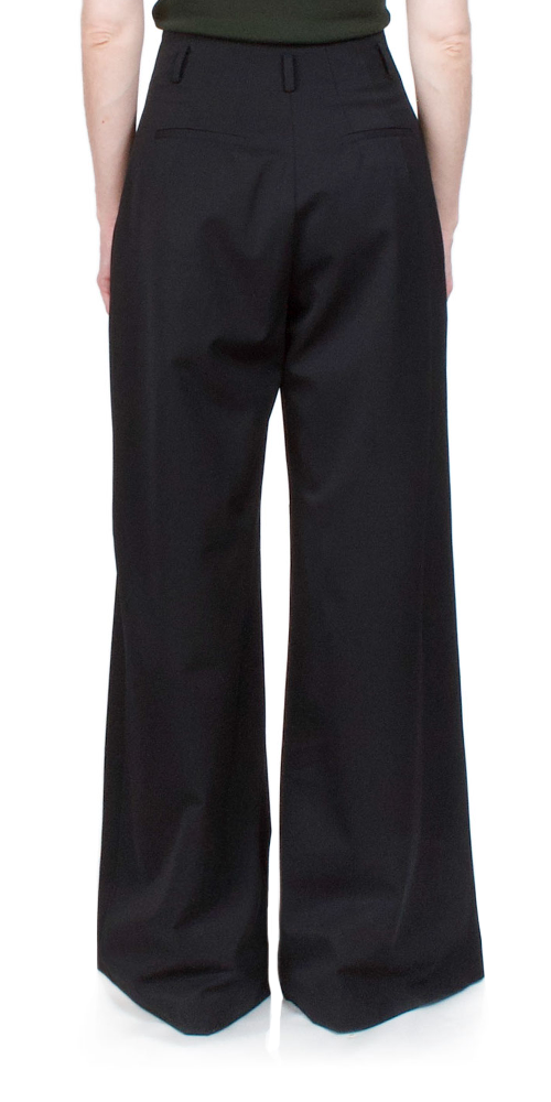 Paperbag Trousers Black