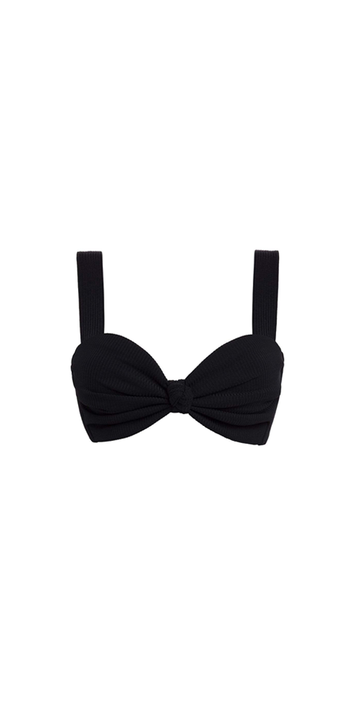Black Rib Hayden Bikini Top