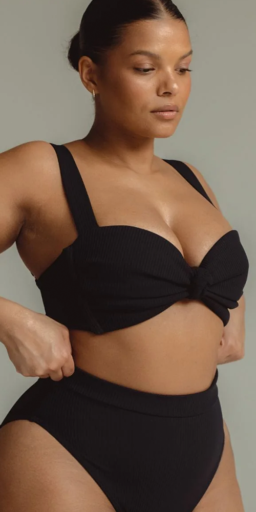 Black Rib Hayden Bikini Top