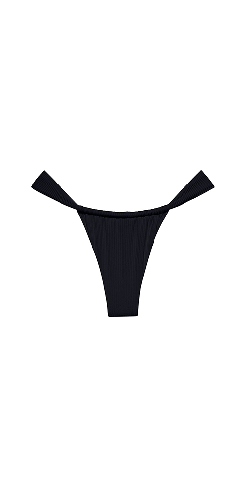 Black Rib Sandra Bikini Bottom