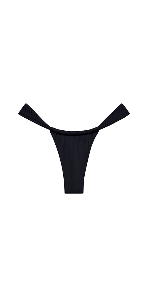 Black Rib Sandra Bikini Bottom