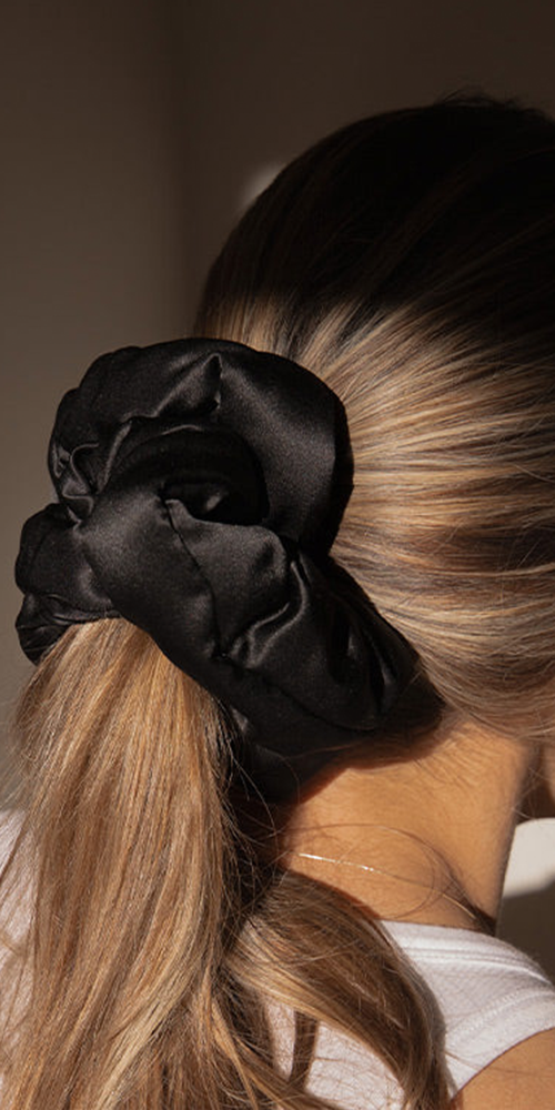 Pillow Scrunchie Black Jade