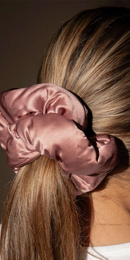 Pillow Scrunchie Damask Rose