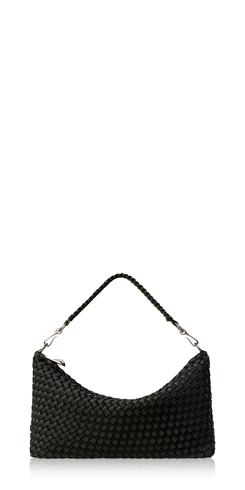 Porto Small Half-Moon Bag Onyx