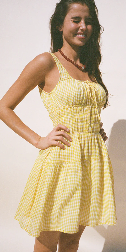 Gianluca Dress Sun Gingham